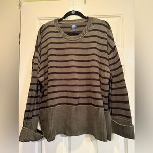 Gap Striped Split Hem Sweater